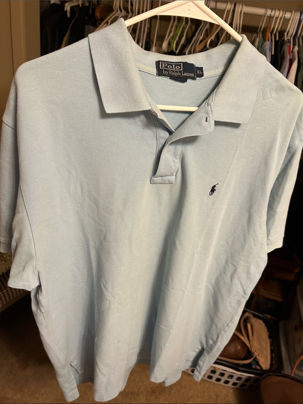 Polo by Ralph Lauren Light Blue Men's Polo Shirt